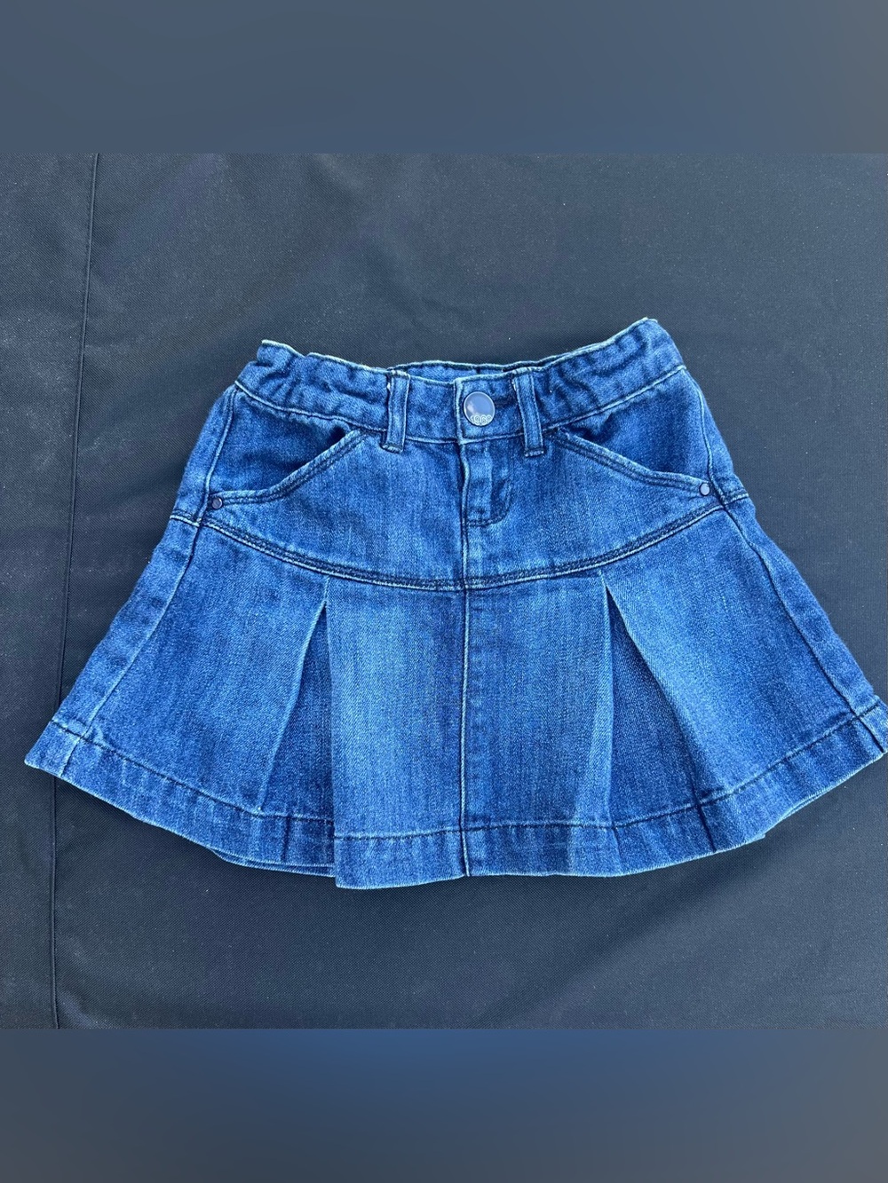GapKids 1969 Dark Wash Denim Mini Skirt Girls Size 6 Regular A-Line